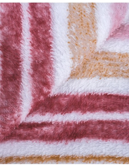 Manta coral Raya Calendula malva rosa