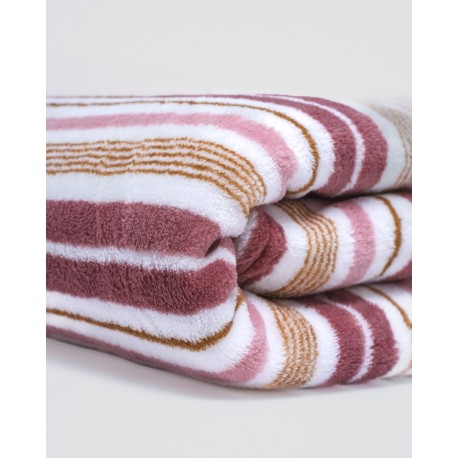 Manta coral Raya Calendula malva rosa