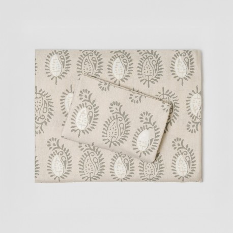 Juego de sábanas franela Indonesia verde