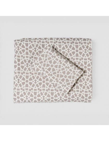 Juego de sábanas franela Galisteo gris claro