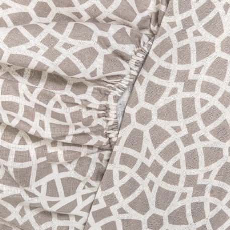 Juego de sábanas franela Galisteo gris claro