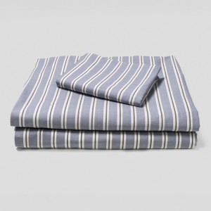 Juego de sábanas algodón Schon azul grisaceo