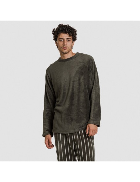 Pijama coral hombre Raya Beatrice verde