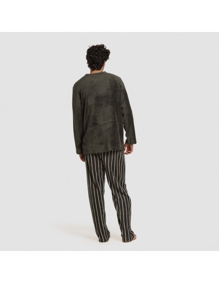 Pijama coral hombre Raya Beatrice verde