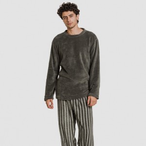 Pijama coral hombre Raya Albert verde cacería