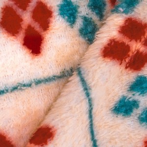 Manta coral Casimira burdeos 2