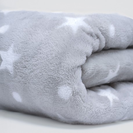 Manta coral Cosmo gris perla