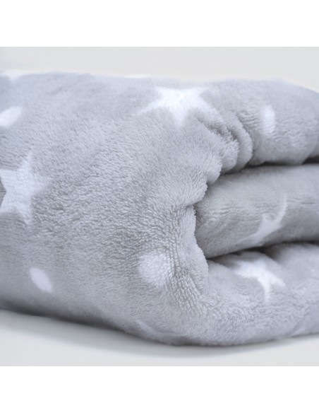 Manta coral Cosmo gris perla