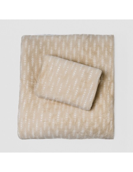 Juego de sábanas coralina Espiga topo