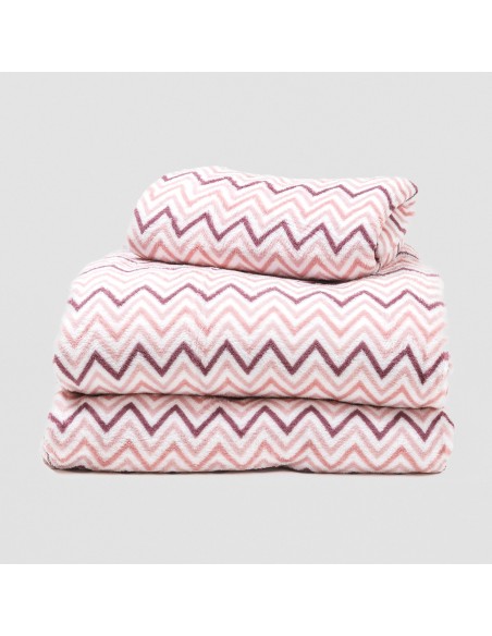 Juego de sábanas coralina Kit rosa bebe