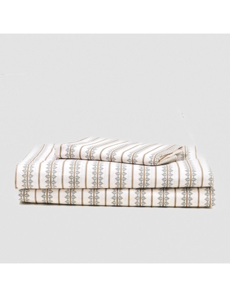 Juego de sábanas algodón Alrubia verde seco