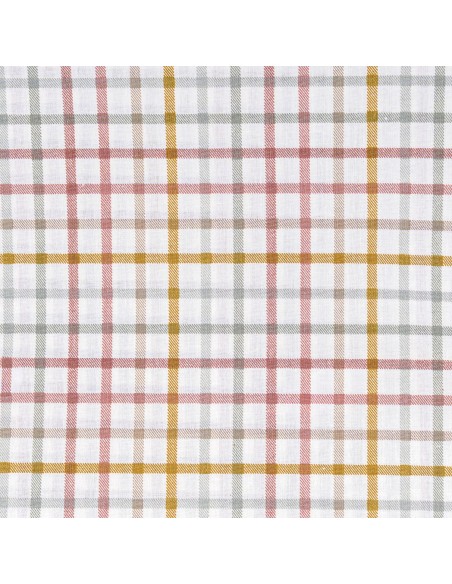 Juego de sábanas algodón Cuadro Danke verde seco - caldera