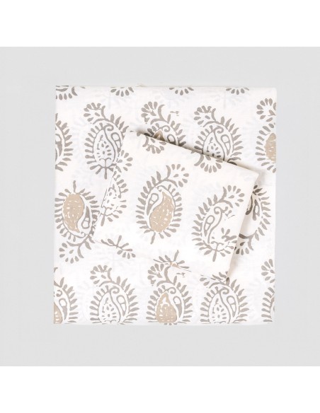 Juego de sábanas algodón Indonesia verde