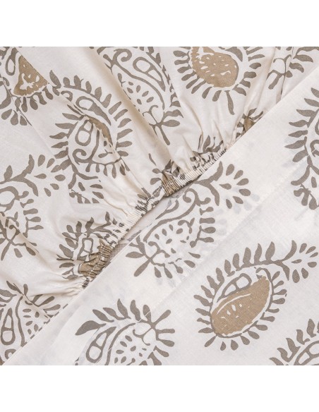 Juego de sábanas algodón Indonesia verde