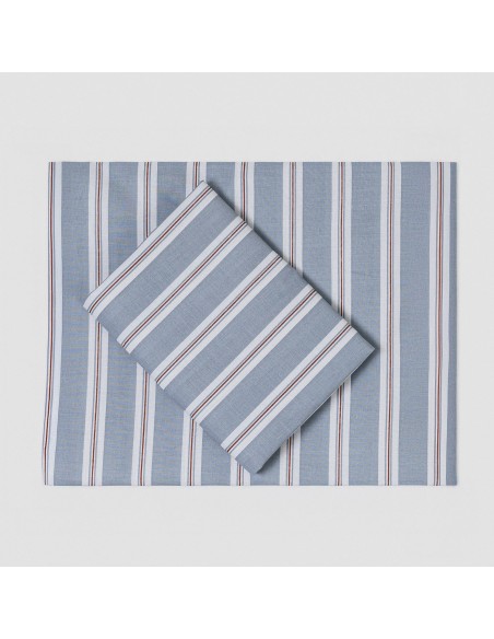 Juego de sábanas algodón Johan indigo