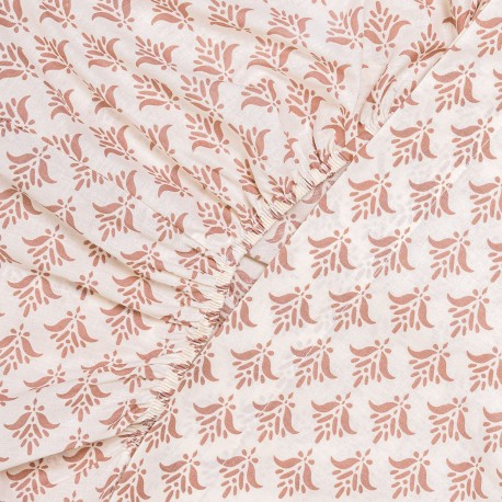 Juego de sábanas algodón Morocco rosa keike