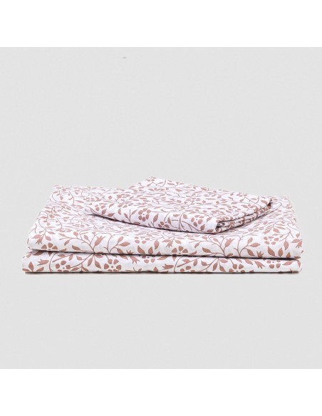 Juego de sábanas algodón Osaka rosa keike