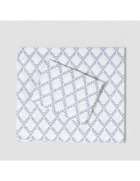 Juego de sábanas algodón Picota indigo