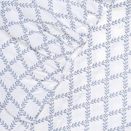 Juego de sábanas algodón Picota indigo