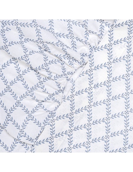 Juego de sábanas algodón Picota indigo