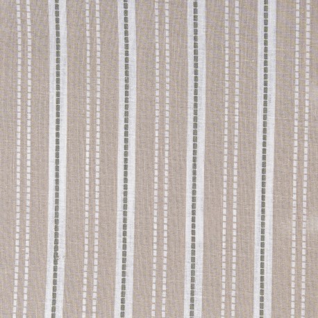 Juego de sábanas algodón Raya Sego verde keike