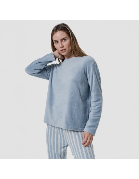 Pijama coral Raya Marsella azul