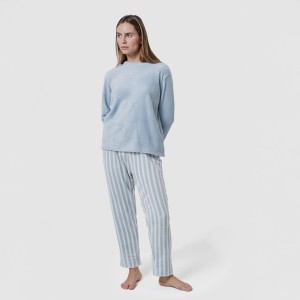 Pijama coral Raya Marsella azul 2