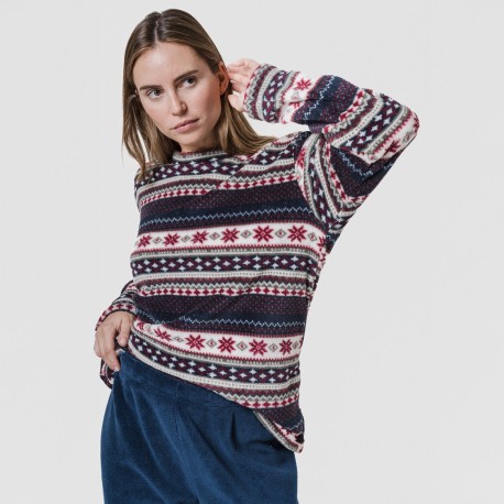 Pijama coral Gaspar azul marino