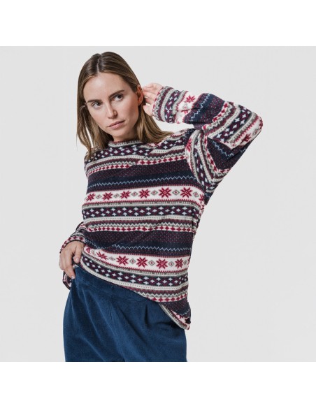 Pijama coral Gaspar azul marino