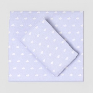 Juego de sábanas franela Nubecita celeste