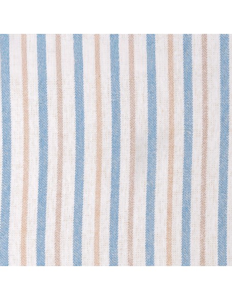 Juego de sábanas franela Raya Benet arena - índigo