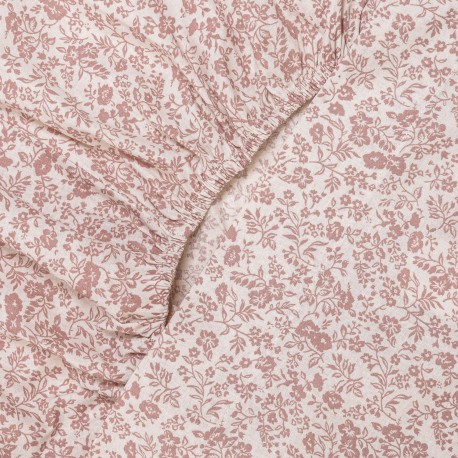 Juego de sábanas algodón Nicosia rosa keike