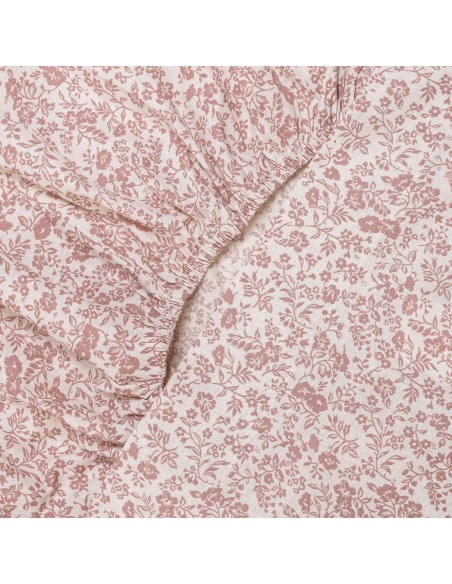 Juego de sábanas algodón Nicosia rosa keike