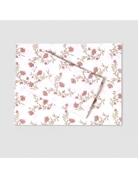 Juego de sábanas algodón Nidila gris claro