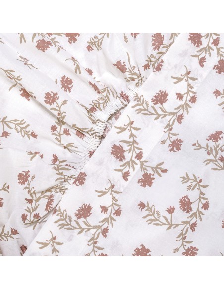 Juego de sábanas algodón Nidila gris claro