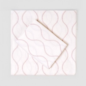 Juego de sábanas algodón Paniculata malva