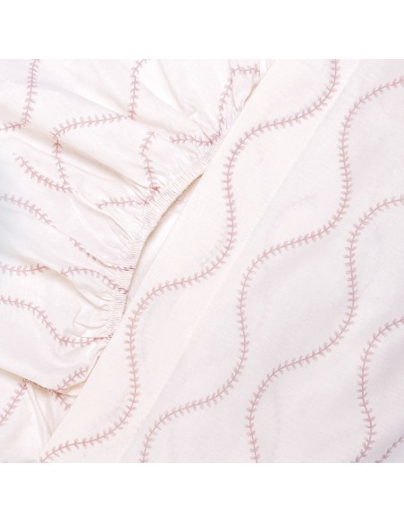 Juego de sábanas algodón Paniculata malva