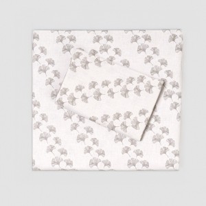 Juego de sábanas algodón Pureza gris claro