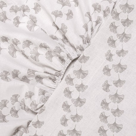 Juego de sábanas algodón Pureza gris claro