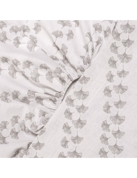 Juego de sábanas algodón Pureza gris claro