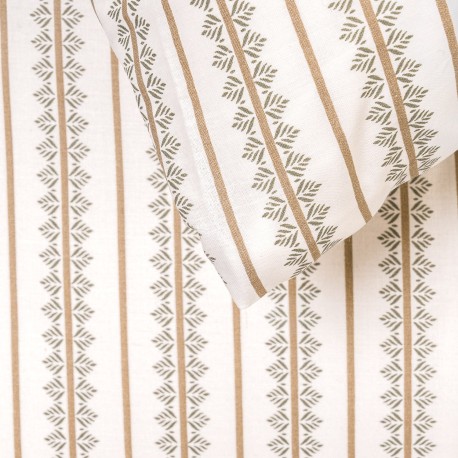 Funda nórdica algodón Alrubia verde seco