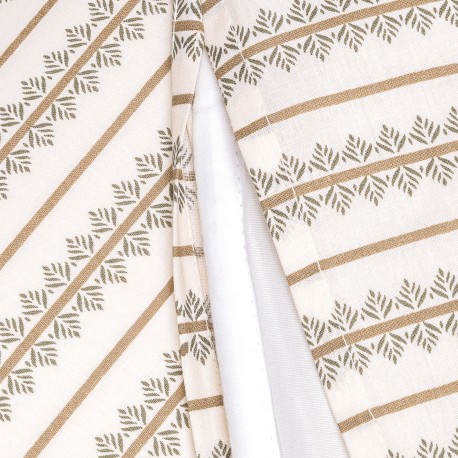 Funda nórdica algodón Alrubia verde seco