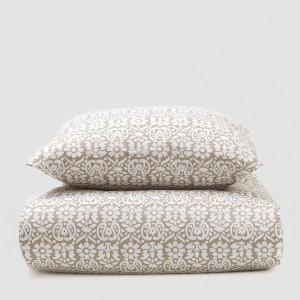 Funda nórdica algodón Matilde topo