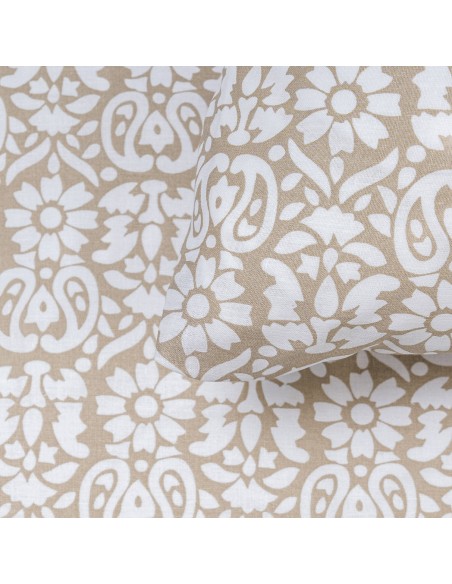 Funda nórdica algodón Matilde topo