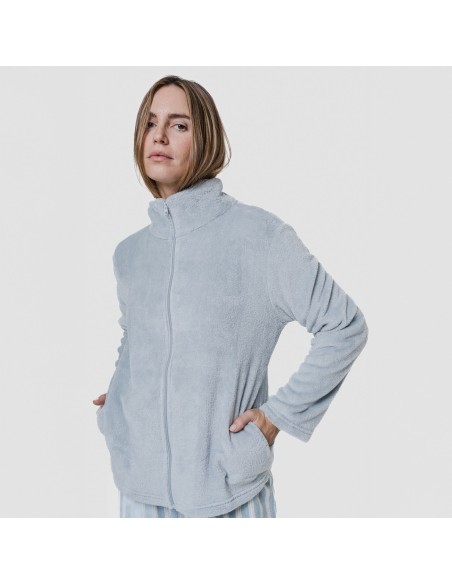 Sudadera coral mujer