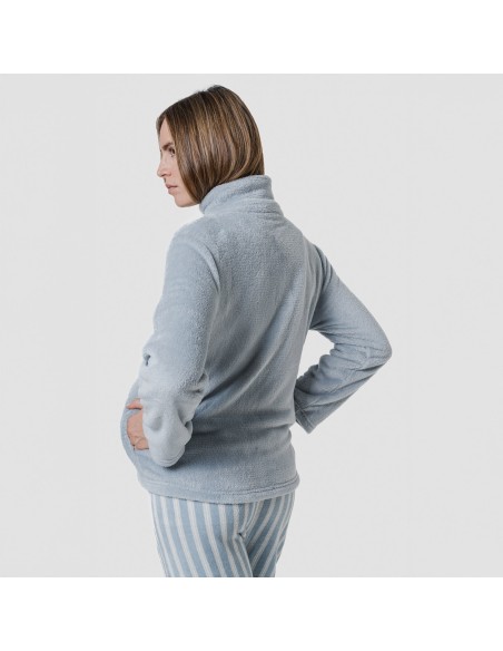 Sudadera coral mujer