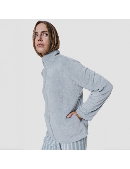 Sudadera coral mujer