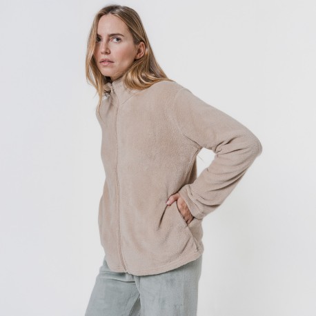 Sudadera coral mujer