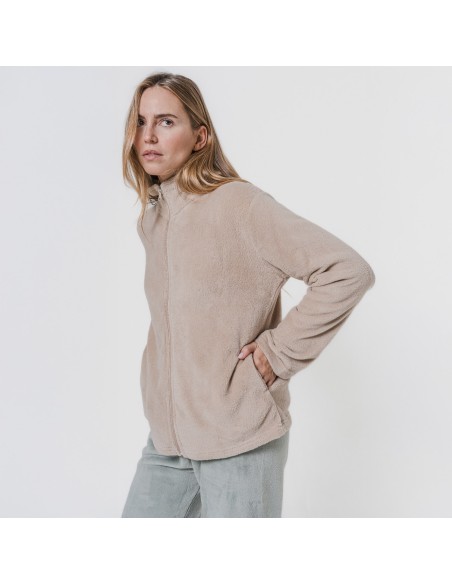 Sudadera coral mujer