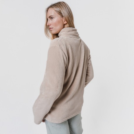 Sudadera coral mujer